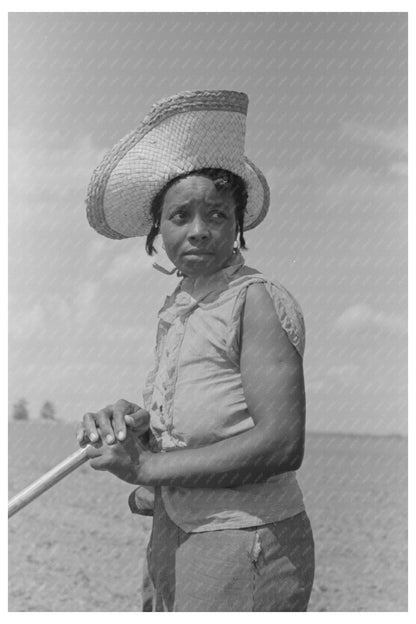 1938 Sharecropper Woman Hoeing Cotton in Missouri Field - Available at KNOWOL