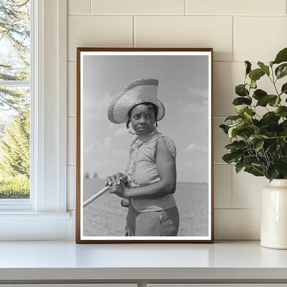 1938 Sharecropper Woman Hoeing Cotton in Missouri Field - Available at KNOWOL