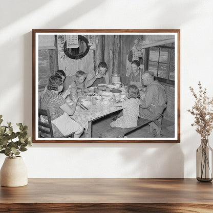 1938 Sharecroppers Family Midday Meal in Southeast Missouri - Available at KNOWOL