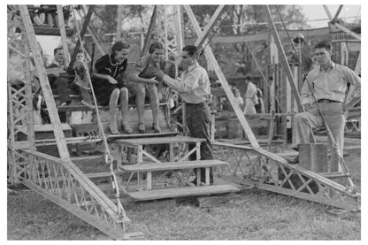 1938 Sideshow Barker at Louisiana State Fair - Available at KNOWOL