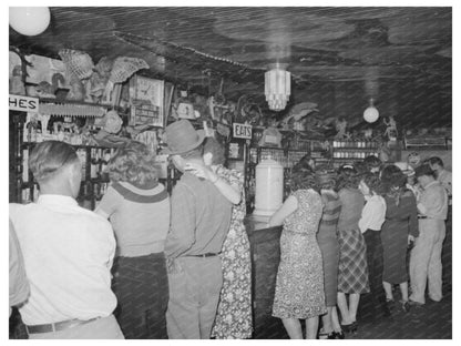 1938 Vintage Bar Scene in Raceland Louisiana - Available at KNOWOL