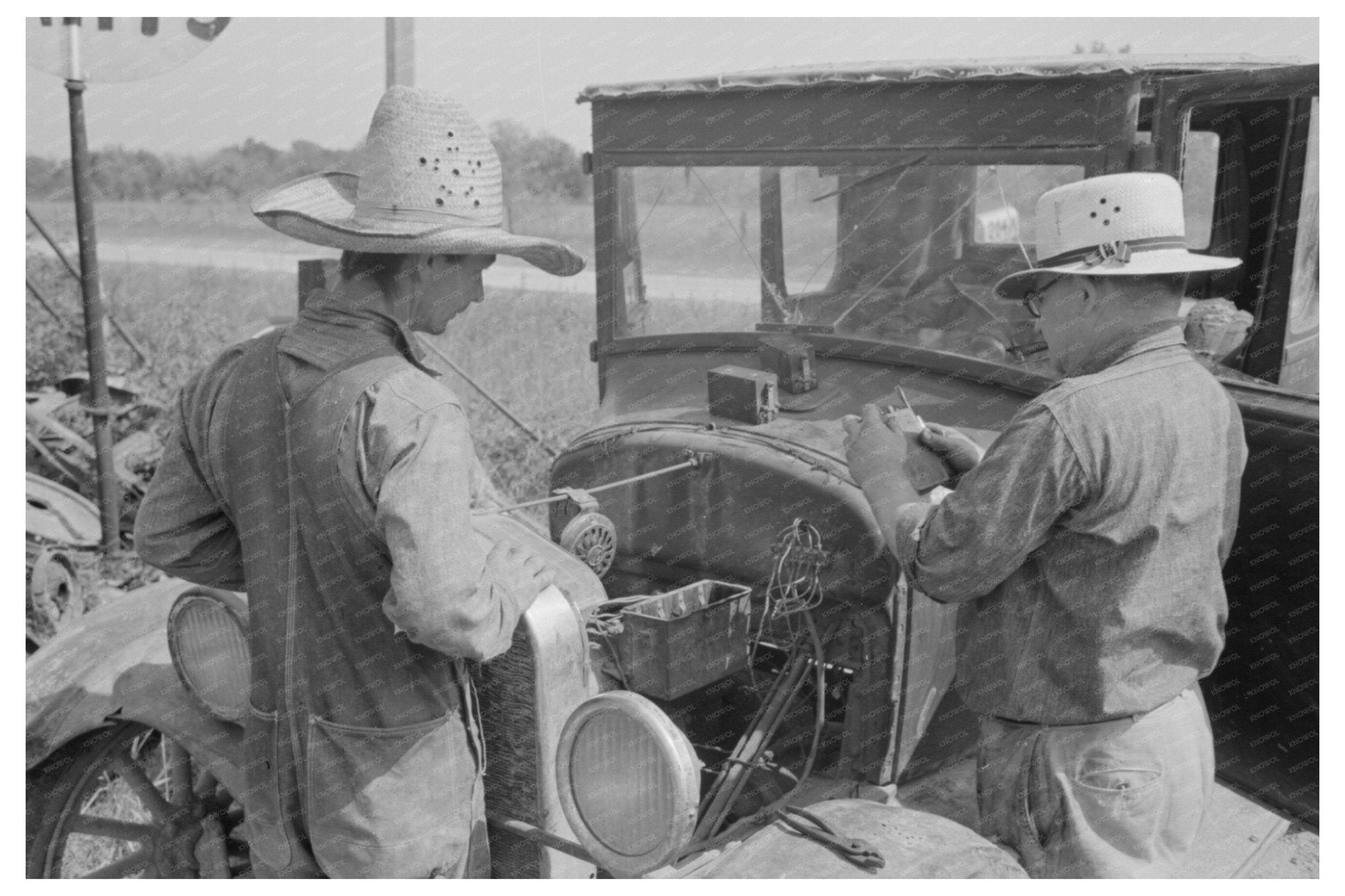 1938 Vintage Farmer and Junkyard Owner in Abbeville Louisiana - Available at KNOWOL