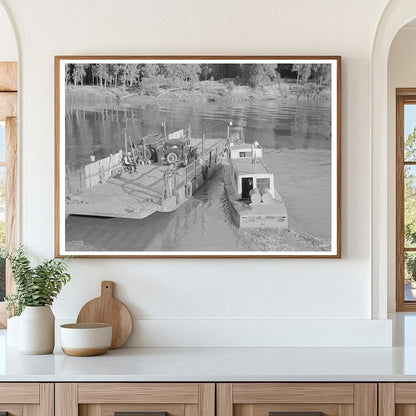1938 Vintage Ferry Transporting Vehicles and Passengers - Available at KNOWOL