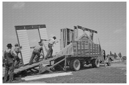 1938 Vintage Image of House Erection Materials Delivery - Available at KNOWOL