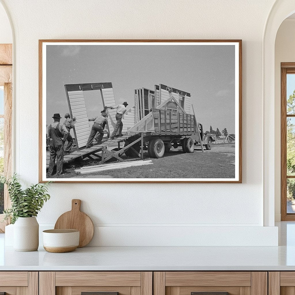 1938 Vintage Image of House Erection Materials Delivery - Available at KNOWOL