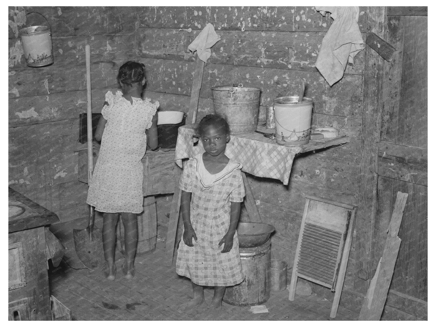 1938 Vintage Kitchen of Sharecroppers in Missouri - Available at KNOWOL