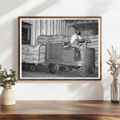 1938 Vintage Moving Truck with Electric Mule in Rice Mill - Available at KNOWOL