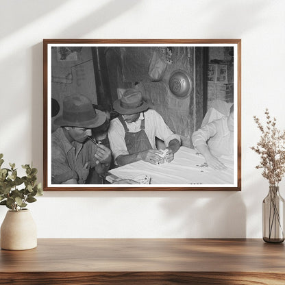 1938 Vintage Photo of Day Laborers Playing Poker in Louisiana - Available at KNOWOL