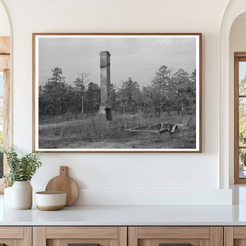 1938 Vintage Photo of Fire - Damaged House Pine Barrens NJ - Available at KNOWOL