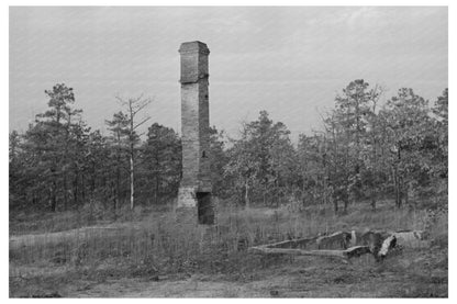 1938 Vintage Photo of Fire - Damaged House Pine Barrens NJ - Available at KNOWOL