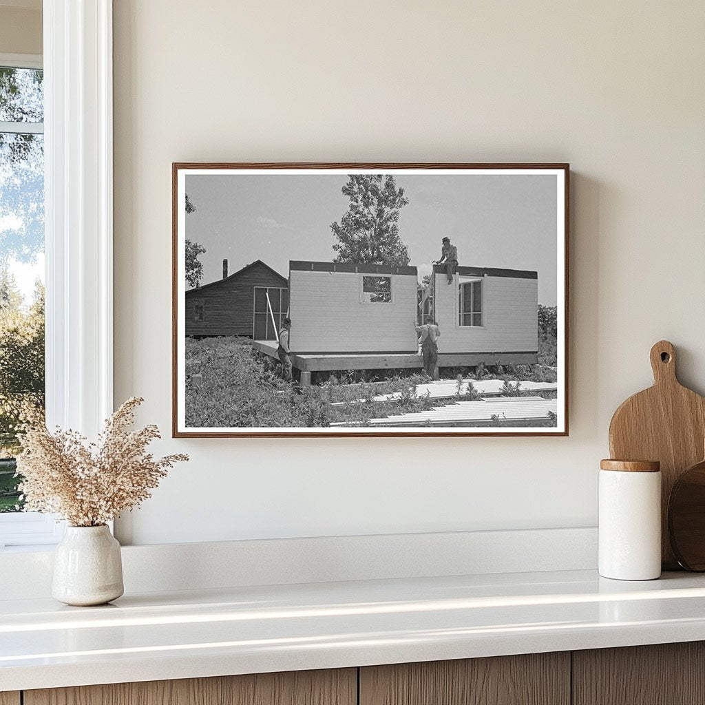 1938 Vintage Photo of House Construction in New Madrid County - Available at KNOWOL