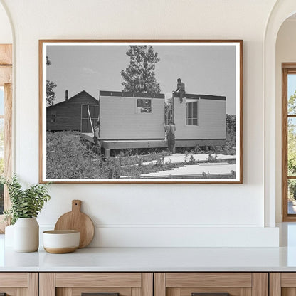 1938 Vintage Photo of House Construction in New Madrid County - Available at KNOWOL