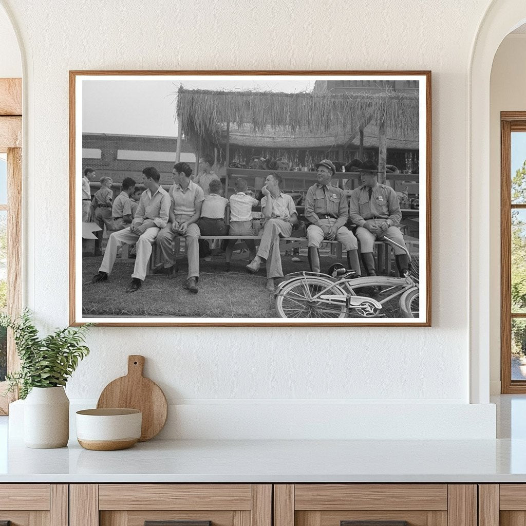 1938 Vintage Photo of State Troopers at Louisiana Rice Festival - Available at KNOWOL