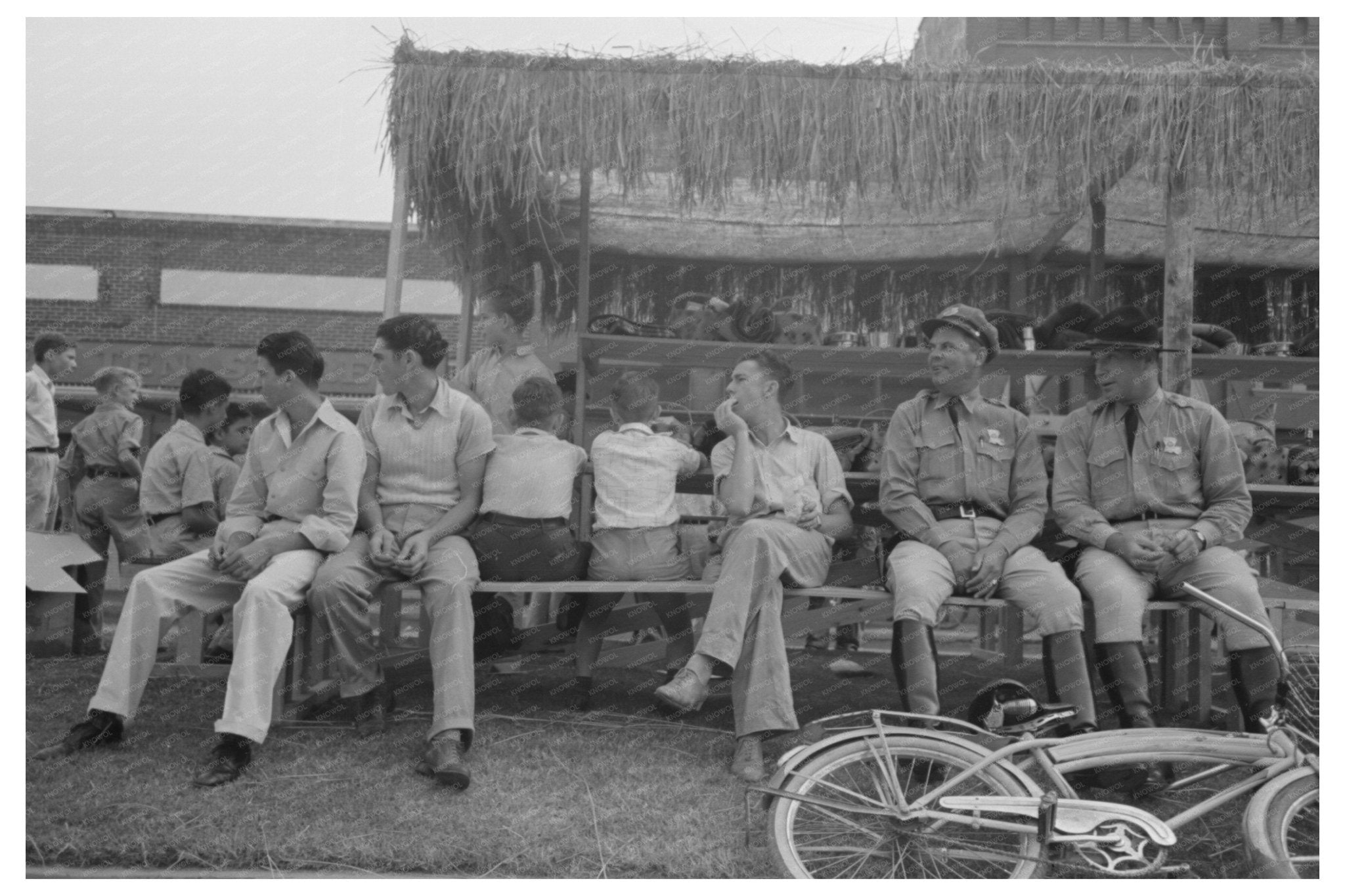 1938 Vintage Photo of State Troopers at Louisiana Rice Festival - Available at KNOWOL