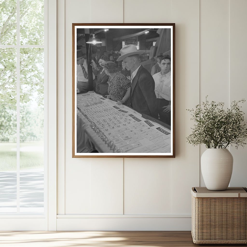 1938 Vintage Photograph of Fair Jewelry Display in Louisiana - Available at KNOWOL