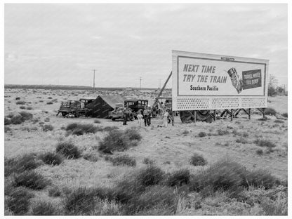 1938 Vintage Photograph of Migrant Families Camping U.S. 99 - Available at KNOWOL