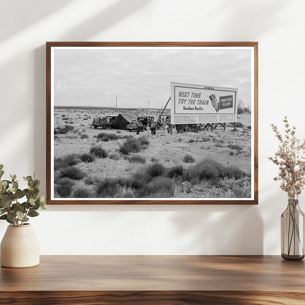 1938 Vintage Photograph of Migrant Families Camping U.S. 99 - Available at KNOWOL