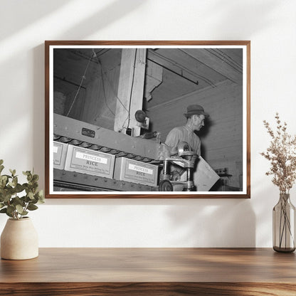 1938 Vintage Rice Milling Process in Abbeville Louisiana - Available at KNOWOL