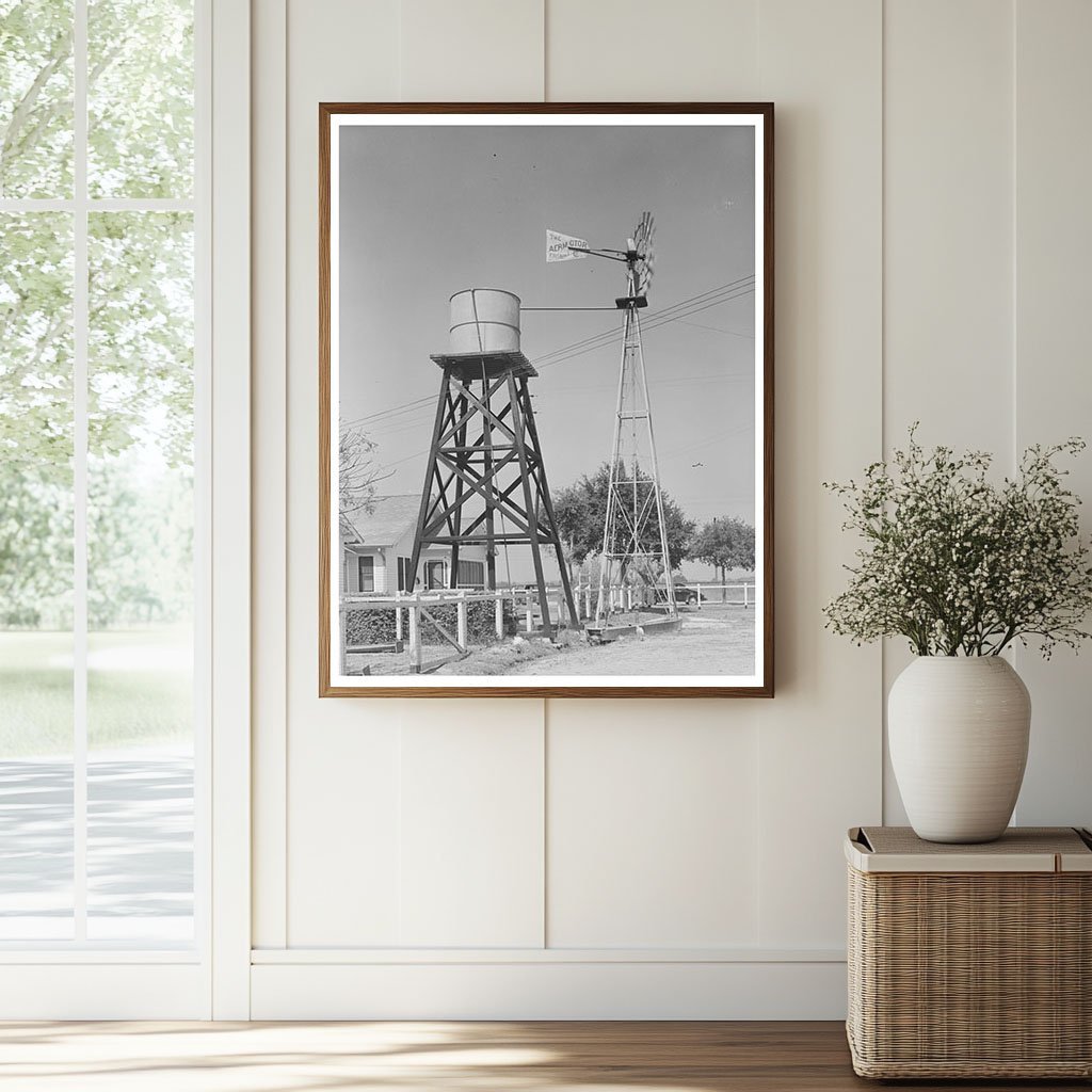 1938 Windmill and Water Tower at Joseph La Blanc Home - Available at KNOWOL