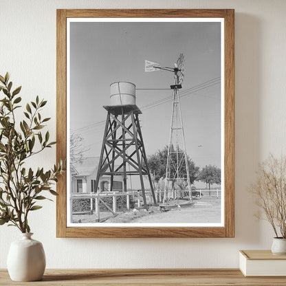 1938 Windmill and Water Tower at Joseph La Blanc Home - Available at KNOWOL