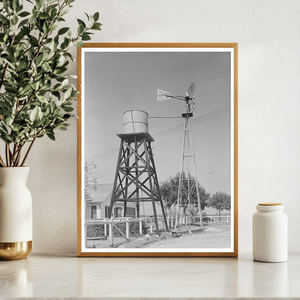 1938 Windmill and Water Tower at Joseph La Blanc Home - Available at KNOWOL