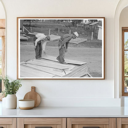 1938 Workers Assembling Sheet Metal Roofing in Missouri - Available at KNOWOL