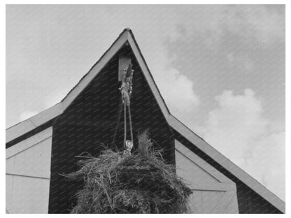 1938 Workers Elevating Hay at Lake Dick Project Arkansas - Available at KNOWOL