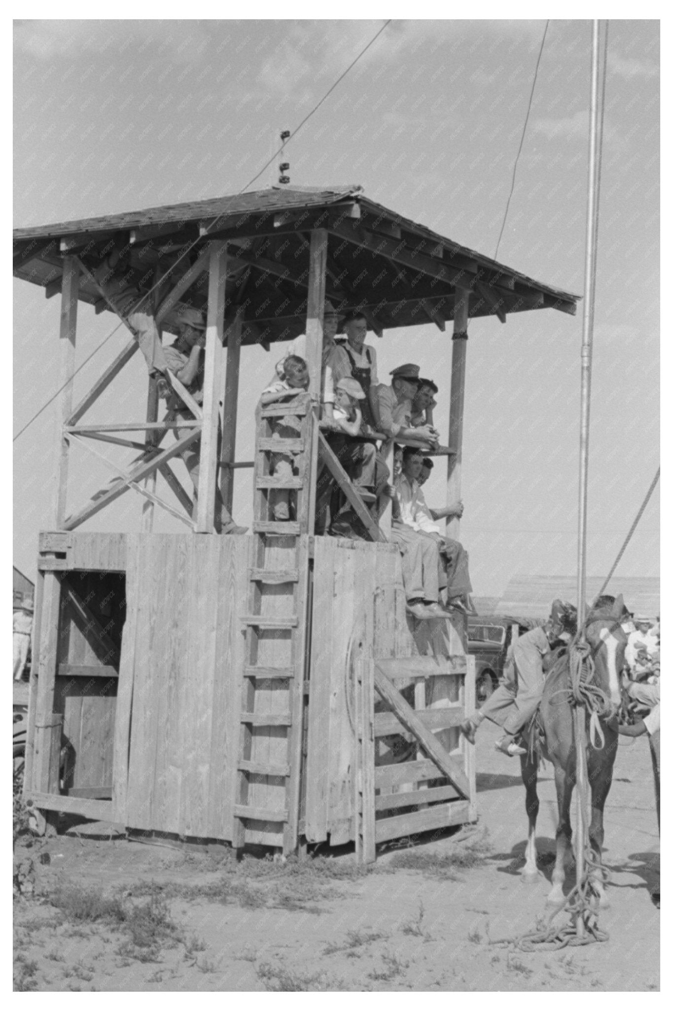 1939 4 - H Club Fair Spectators in Cimarron Kansas - Available at KNOWOL