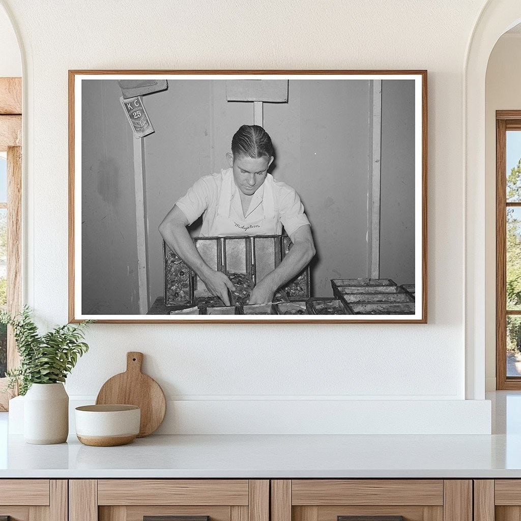 1939 Bakery Workers Removing Fruit Cakes San Angelo Texas - Available at KNOWOL