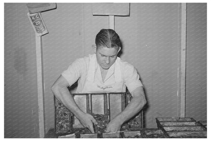 1939 Bakery Workers Removing Fruit Cakes San Angelo Texas - Available at KNOWOL