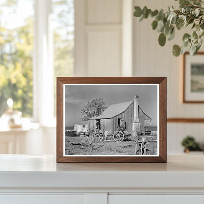 1939 Black and White Photo of Sharecroppers Cabin Louisiana - Available at KNOWOL