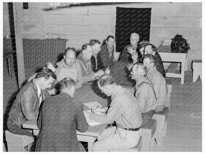 1939 Camp Council Meeting at FSA Camp Farmersville CA - Available at KNOWOL