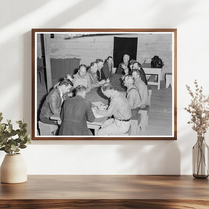 1939 Camp Council Meeting at FSA Camp Farmersville CA - Available at KNOWOL