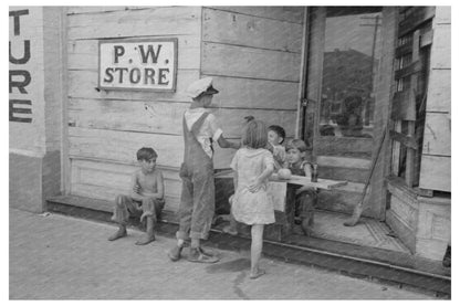 1939 Childrens Stand Selling Ice - Cold Pop in Muskogee - Available at KNOWOL