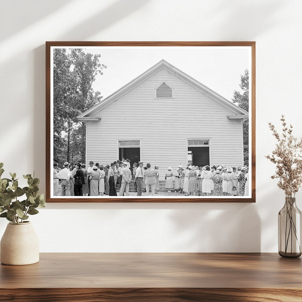 1939 Community Gathering at Wheeleys Church North Carolina - Available at KNOWOL