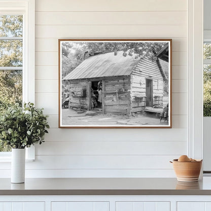 1939 Double Log Cabin of Sharecropper Family in North Carolina - Available at KNOWOL