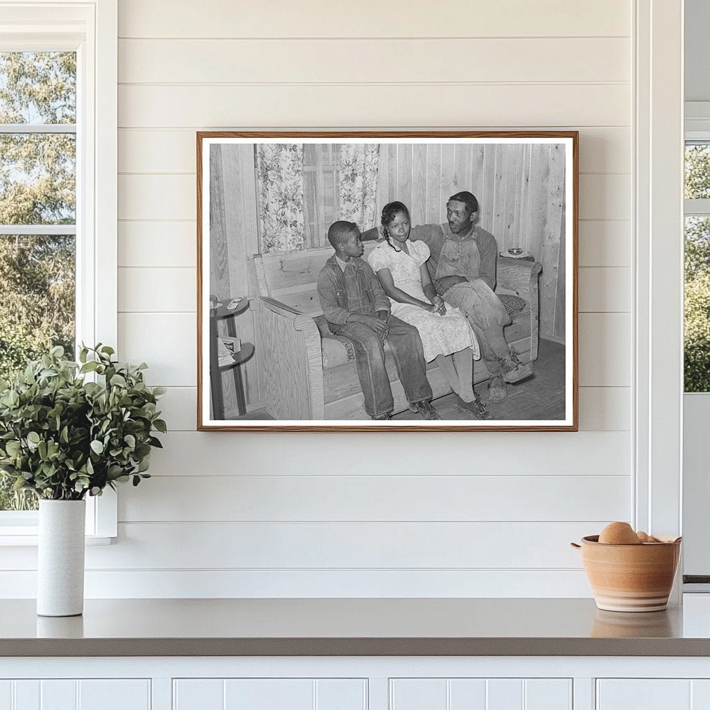 1939 Family Living Room Scene at Sabine Farms Texas - Available at KNOWOL