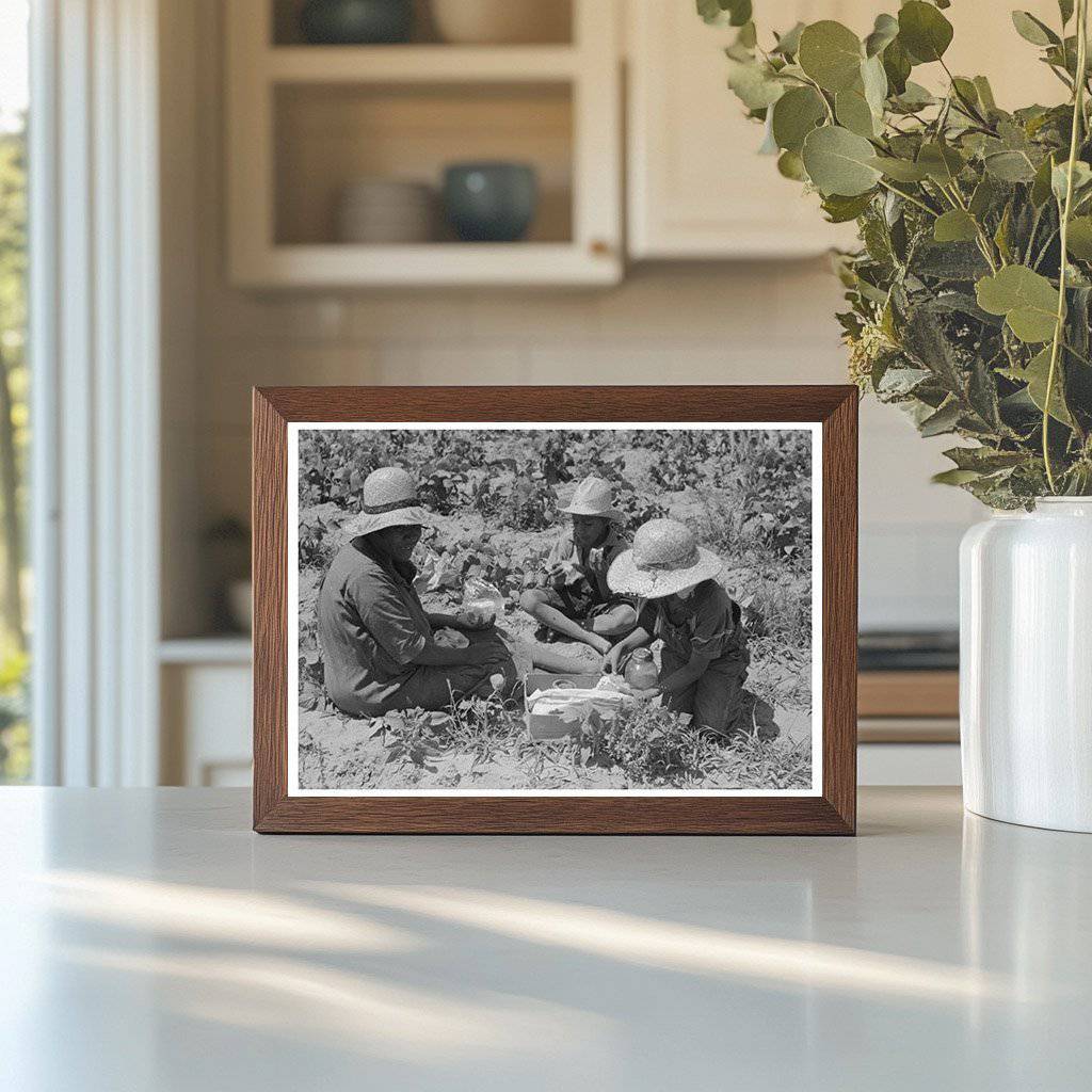 1939 Family Lunch in String Bean Field Oklahoma - Available at KNOWOL