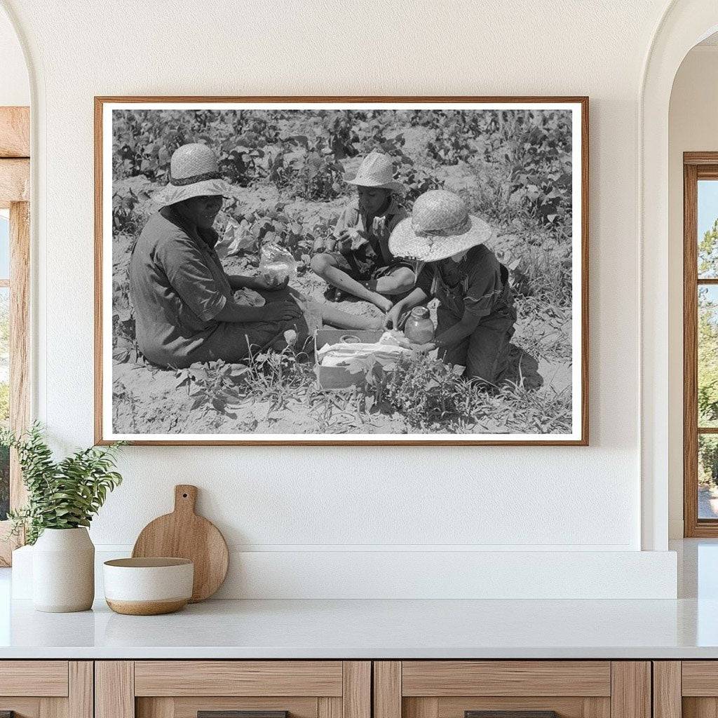 1939 Family Lunch in String Bean Field Oklahoma - Available at KNOWOL