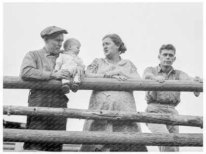 1939 Family of Nine on Stump Ranch in Idaho - Available at KNOWOL