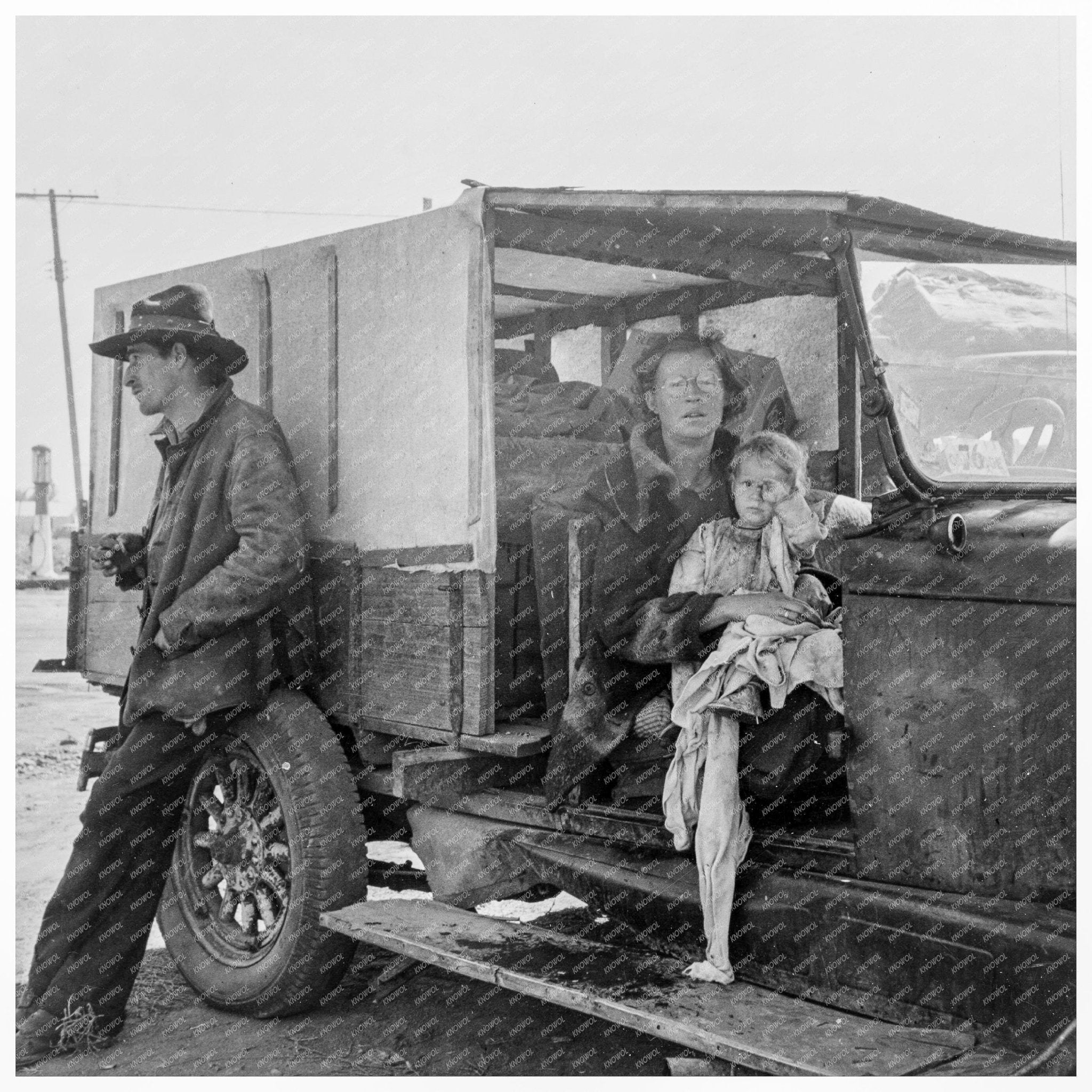 1939 Family Travel in Tulelake California FSA Collection - Available at KNOWOL