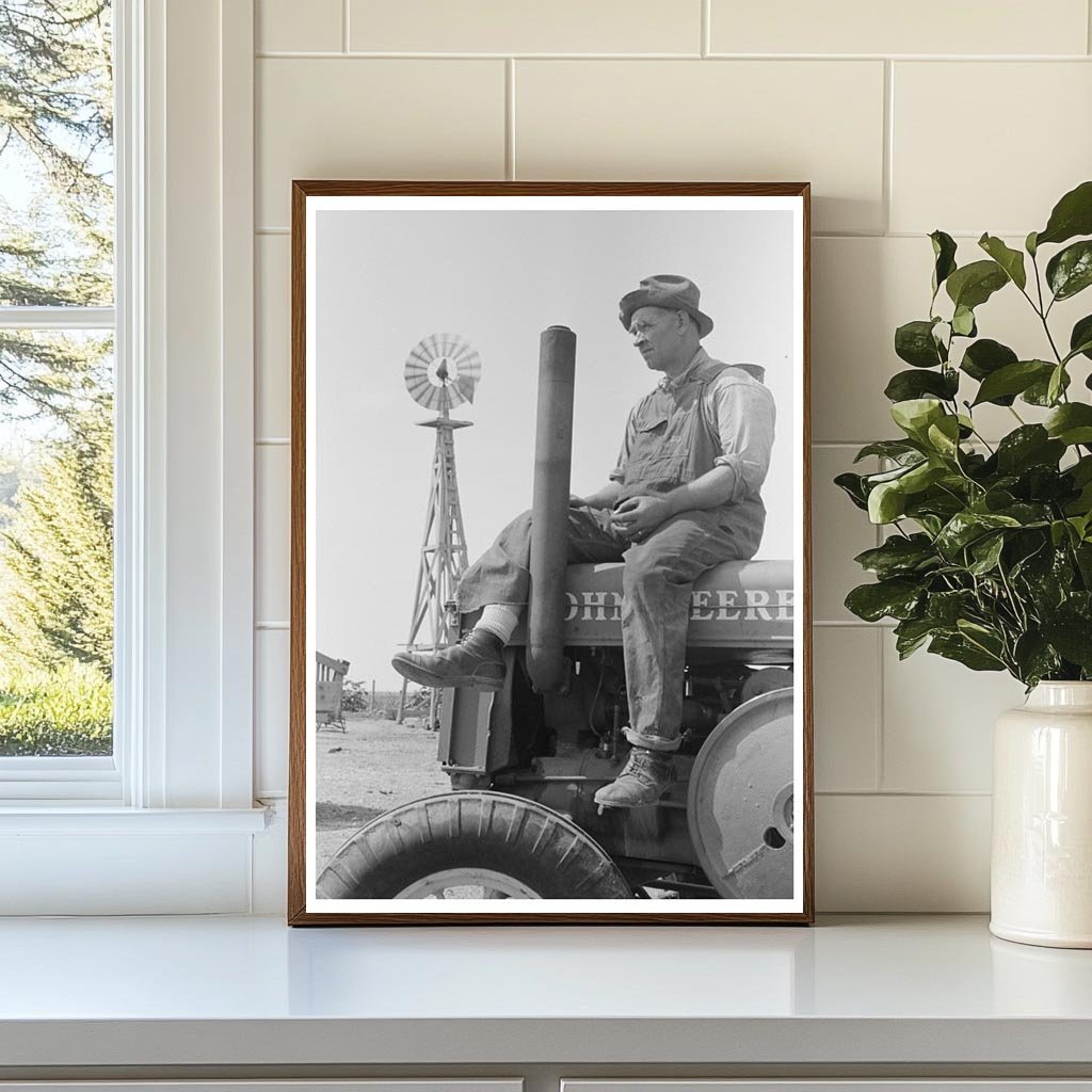 1939 Farmer on Tractor with FSA Loan in Kansas - Available at KNOWOL