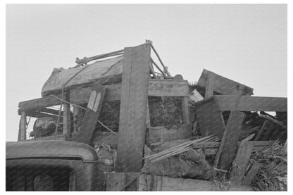 1939 Farmer Relocating with Truckload of Belongings Arkansas - Available at KNOWOL