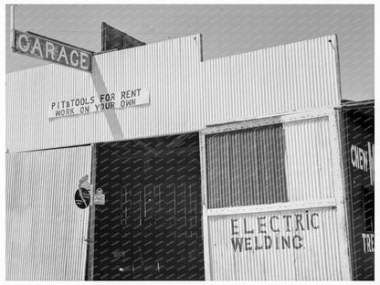 1939 Fresno County Roadside Sign for Tools and Pit Rental - Available at KNOWOL