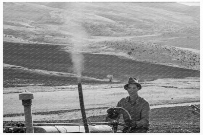 1939 Gem County Idaho Farmer Plowing with Sawmill Co - op - Available at KNOWOL