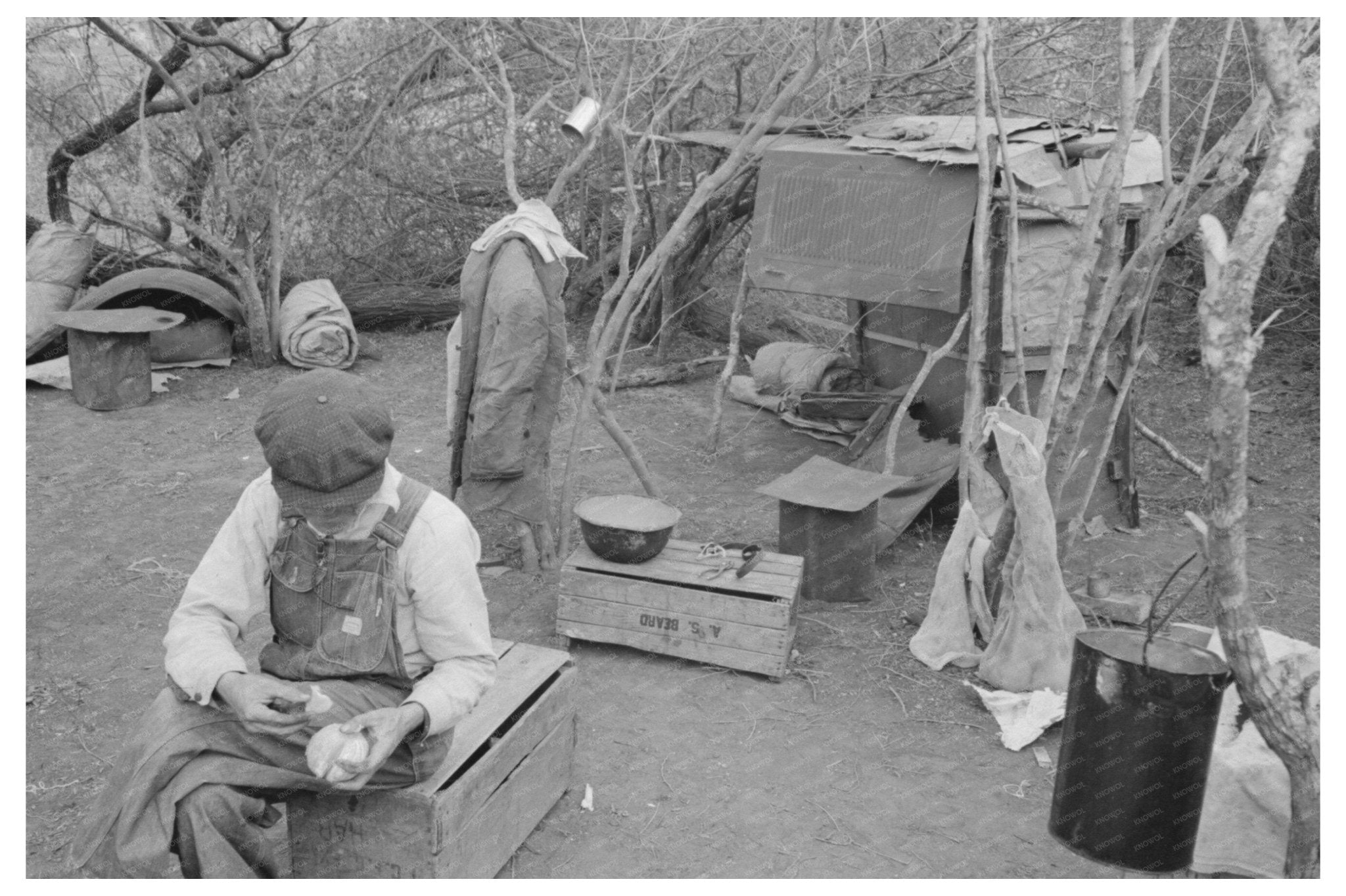 1939 Harlingen Texas Migrant Worker Living Conditions - Available at KNOWOL