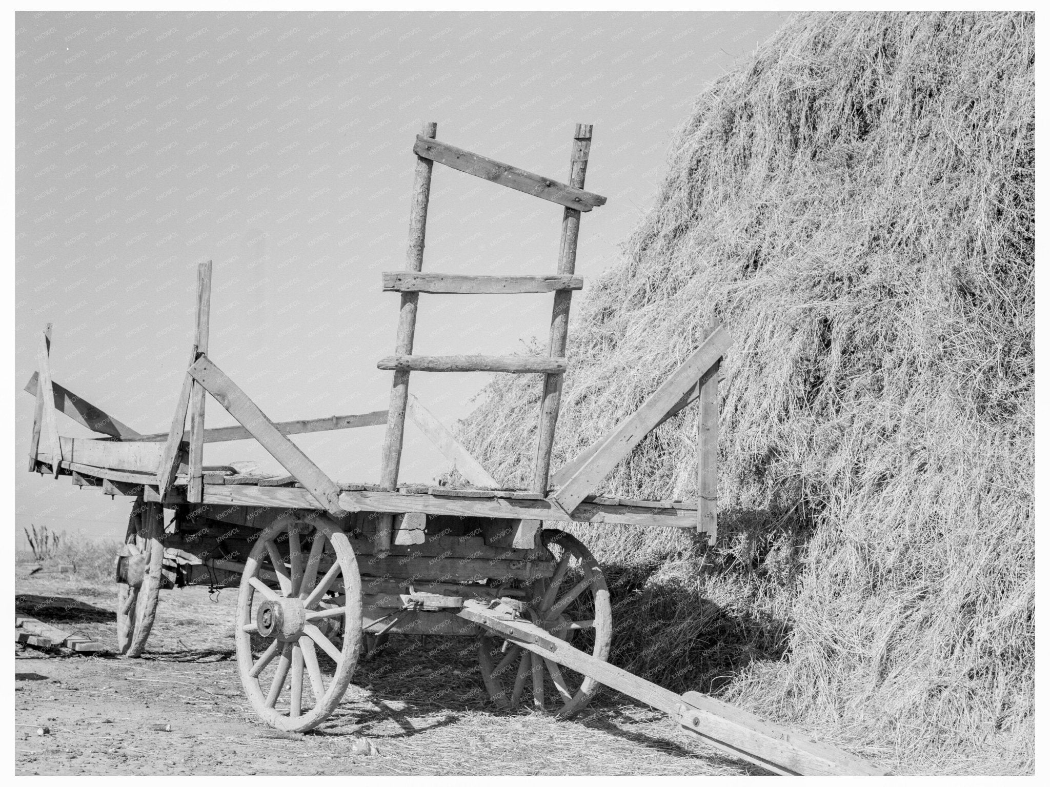 1939 Hayrick and Crop Stack in Nyssa Heights Oregon - Available at KNOWOL