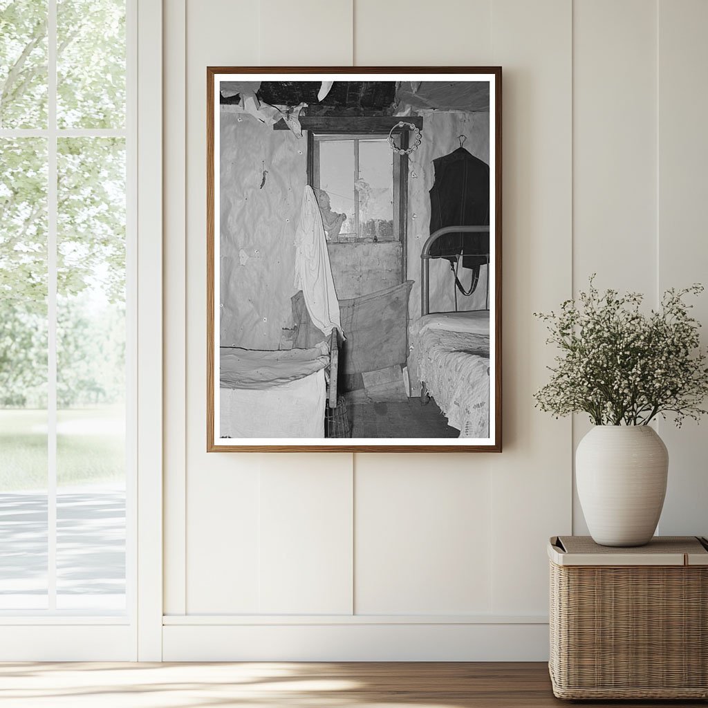 1939 Interior of a Day Laborers Home in Tullahassee Oklahoma - Available at KNOWOL