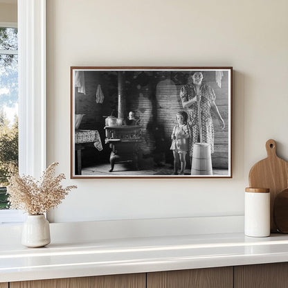 1939 Interior of Tobacco Sharecropper Kitchen North Carolina - Available at KNOWOL