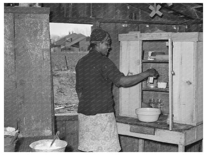 1939 Kitchen Corner in Sharecroppers Cabin Louisiana - Available at KNOWOL